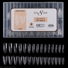 Cre8tion Nail Building Tip Double Mold 08 240pcs