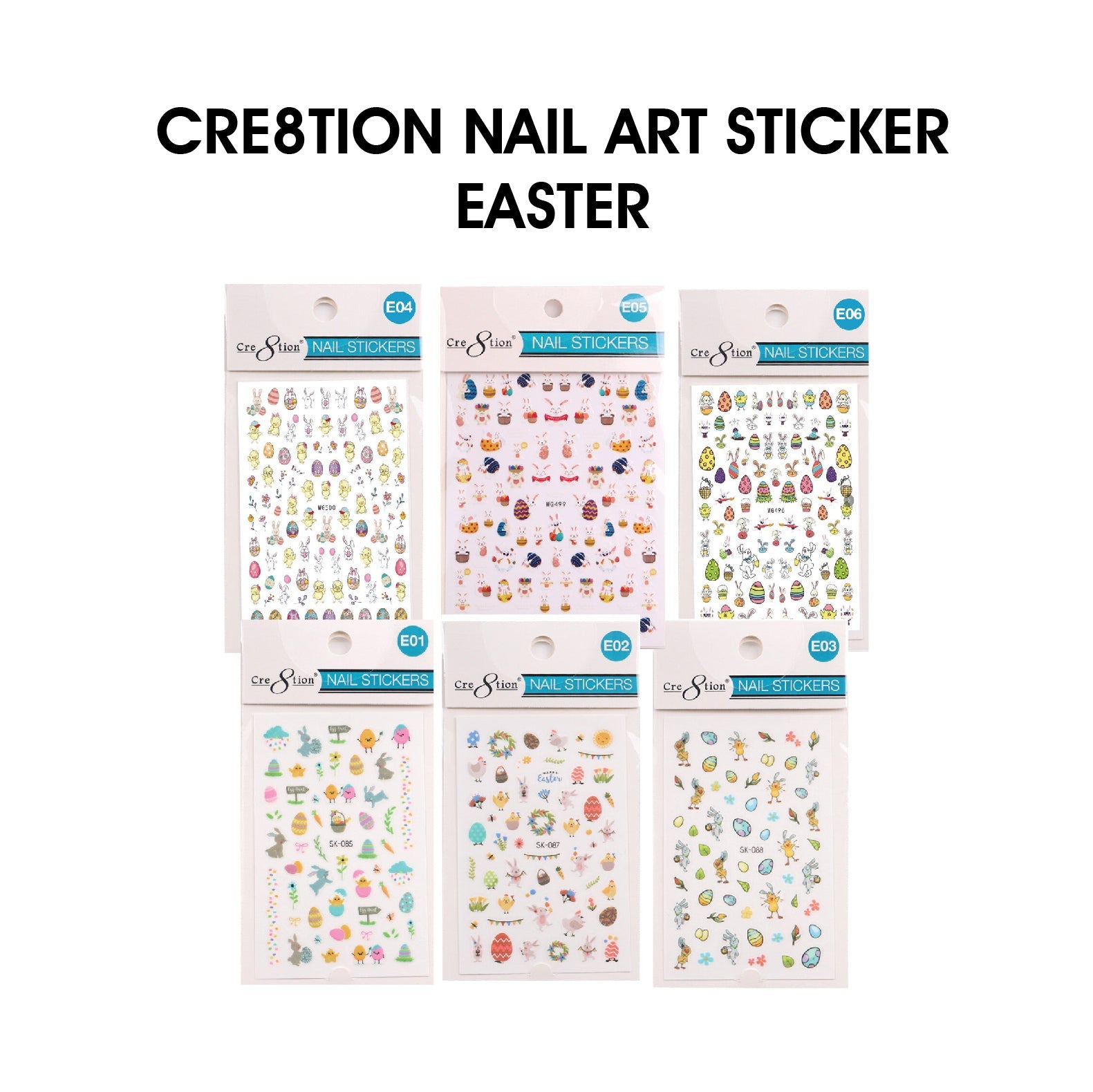 Cre8tion Nail Art Sticker Easter (10 Styles)