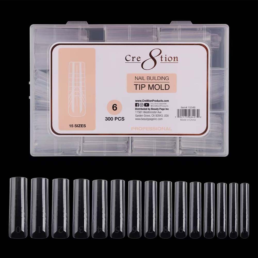 Cre8tion Nail Building Tip Mold 06 300pcs