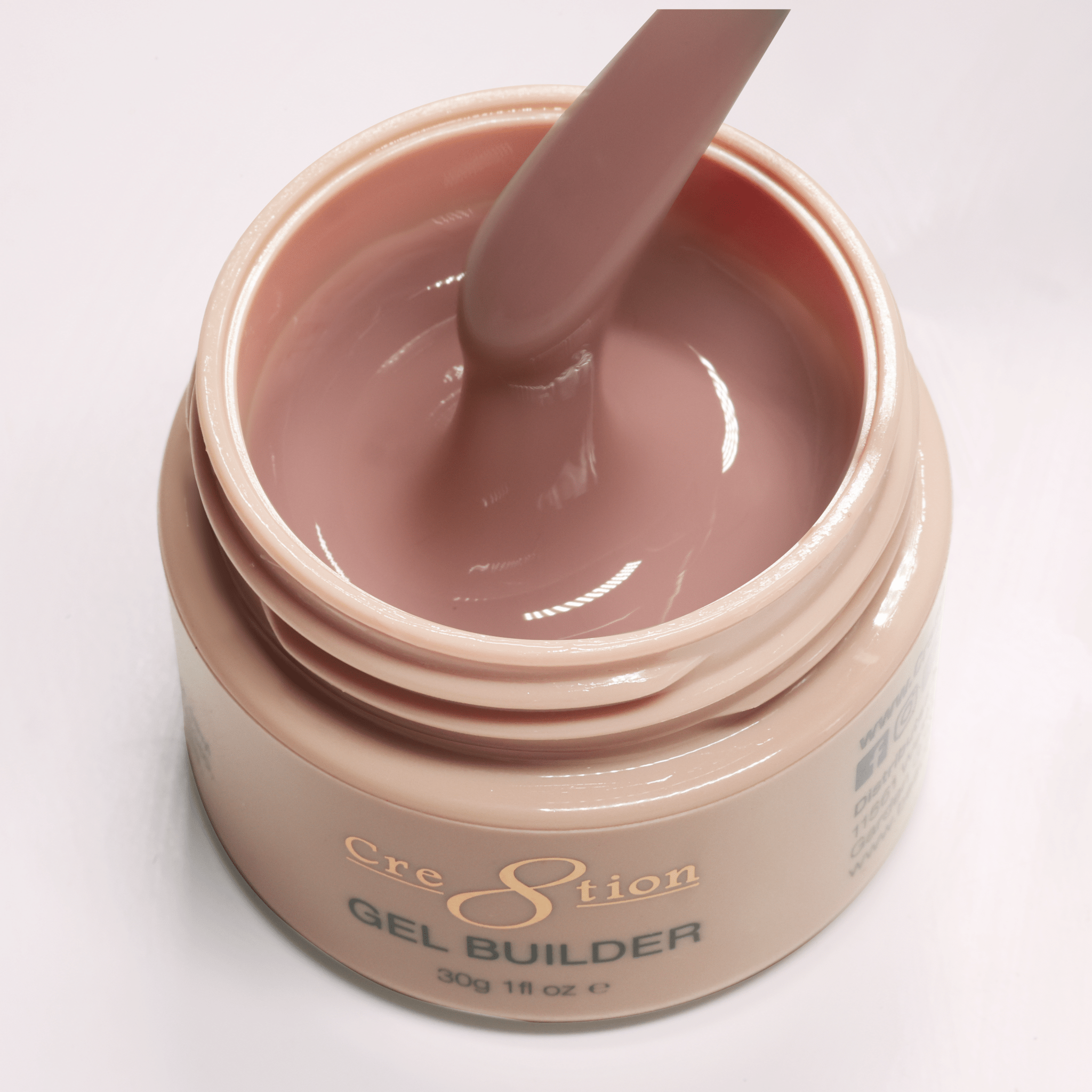 Cre8tion Overlay/Builder Gel in Jar 1oz - Hema Free/TPO Free - Low Heat - 13 Tea At Sunset