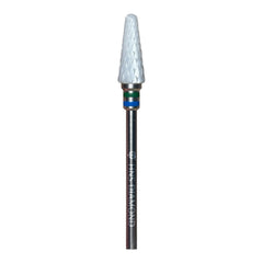 HNS DIAMOND NAIL DRILL BIT 3/32 WHITE FLAME CERAMIC 5IN1