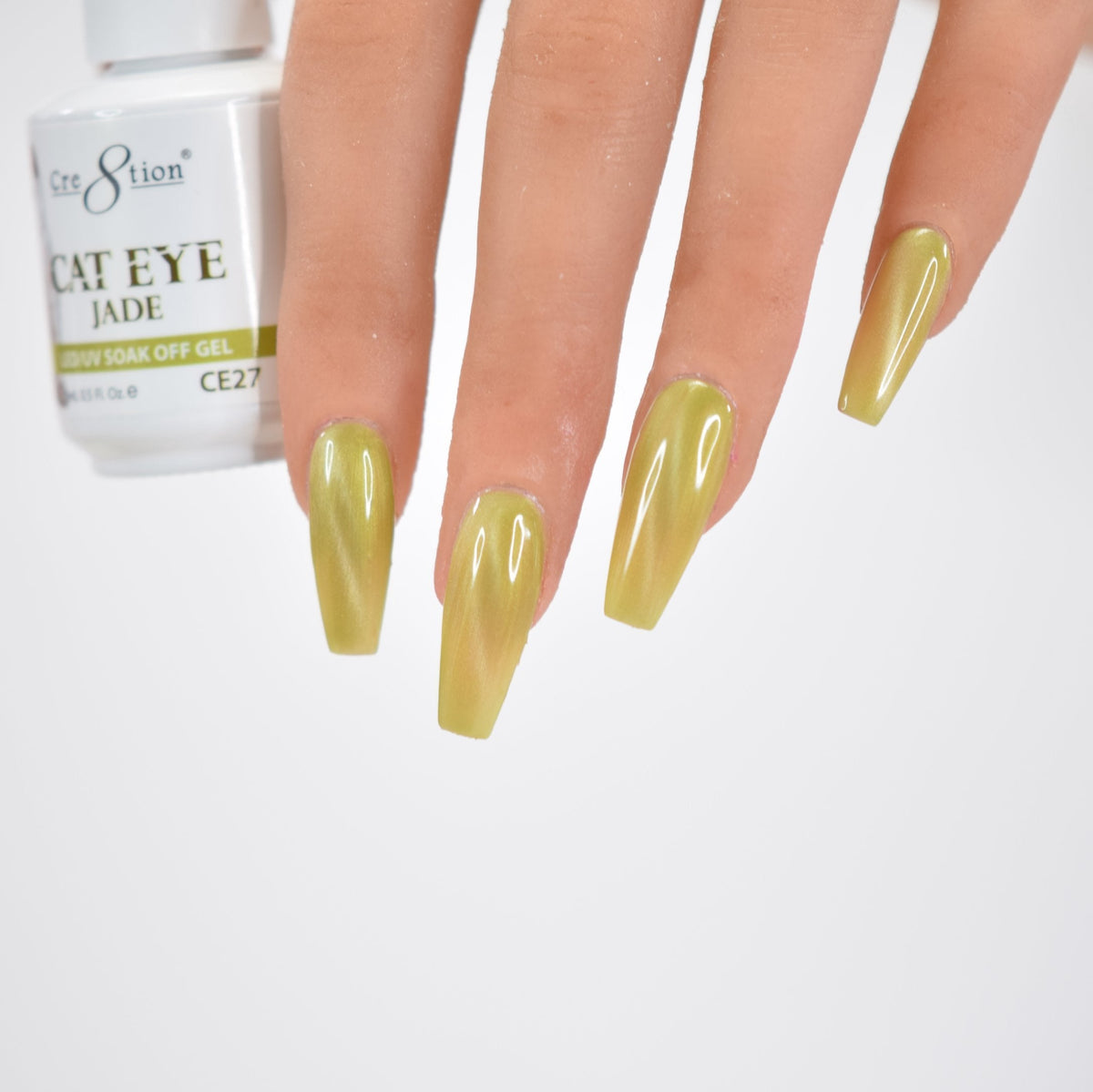 Cre8tion Jade Cat Eye Soak Off Gel 0.5oz 27