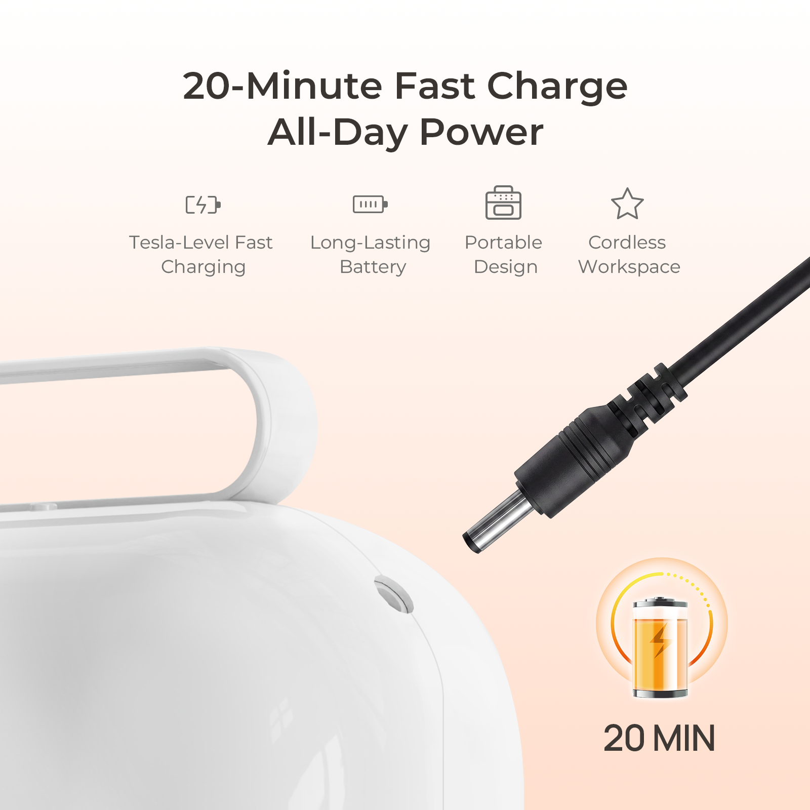 ONAIL 1 PRO MAX-Rechargeable AI Nail Lamp
