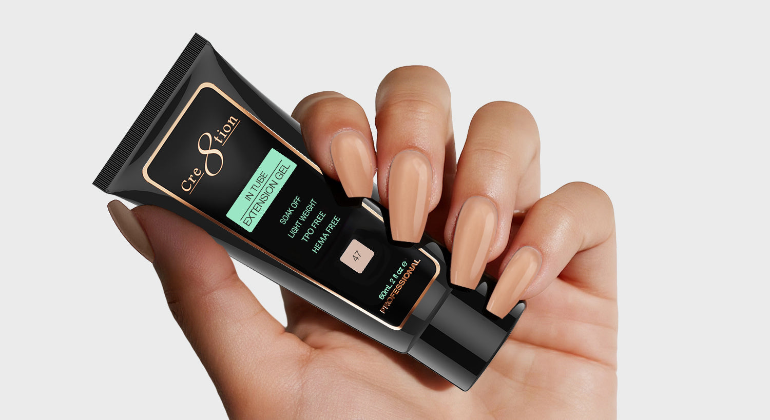 Cre8tion Poly Gel-Extension Gel In Tube 2oz - 47