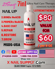 BONDx NO-Acid 7IN1. 8OZ. NAIL UP. NOW $90(REG. $100). 10%OFF. NO-RUN, EMA-MSDS.