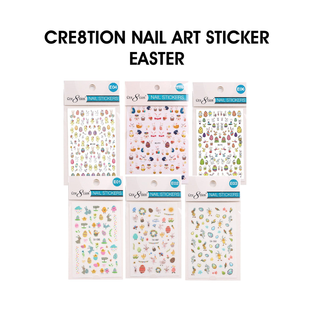 Cre8tion Nail Art Sticker Easter (10 Styles)