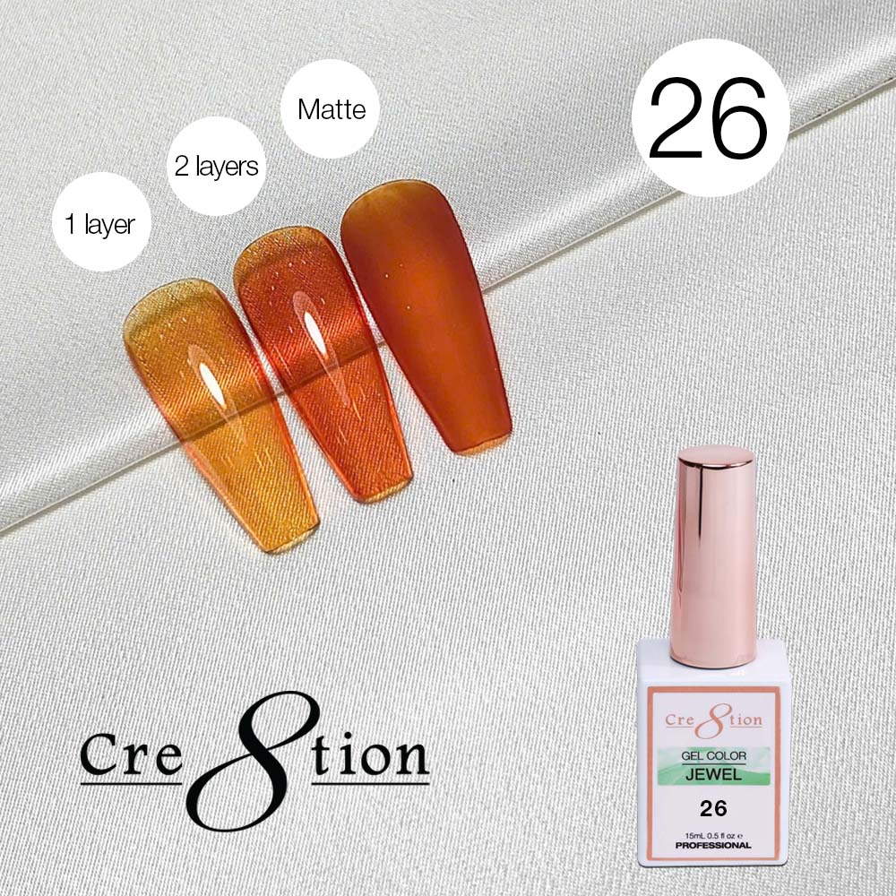 Cre8tion Soak Off Gel 0.5oz G26 - Jewel Collection